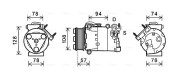 FDAK482 Kompresor, klimatizace AVA QUALITY COOLING