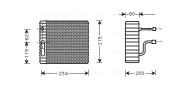 FDV089 Výparník, klimatizace AVA QUALITY COOLING