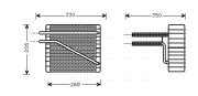 FDV269 Výparník, klimatizace AVA QUALITY COOLING