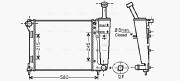 FT2345 Chladič, chlazení motoru AVA QUALITY COOLING