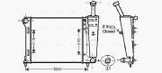 FT2404 Chladič, chlazení motoru AVA QUALITY COOLING