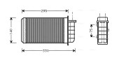 FT6183 Výměník tepla, vnitřní vytápění AVA QUALITY COOLING