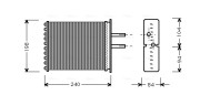 FT6193 Výměník tepla, vnitřní vytápění AVA QUALITY COOLING