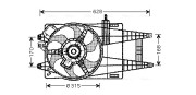 FT7520 Větrák, chlazení motoru AVA QUALITY COOLING