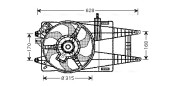 FT7535 Větrák, chlazení motoru AVA QUALITY COOLING