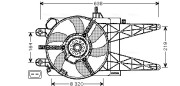 FT7553 Větrák, chlazení motoru AVA QUALITY COOLING