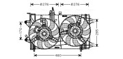 FT7561 Větrák, chlazení motoru AVA QUALITY COOLING