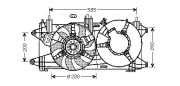 FT7573 Větrák, chlazení motoru AVA QUALITY COOLING