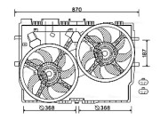 FT7583 Větrák, chlazení motoru AVA QUALITY COOLING