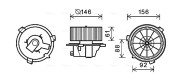 FT8418 Elektromotor, vnitřní ventilátor AVA QUALITY COOLING