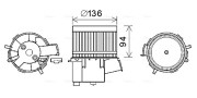 FT8435 vnitřní ventilátor AVA QUALITY COOLING