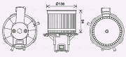 FT8465 vnitřní ventilátor AVA QUALITY COOLING