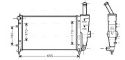 FTA2281 Chladič, chlazení motoru AVA QUALITY COOLING