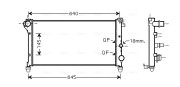 FTA2295 Chladič, chlazení motoru AVA QUALITY COOLING