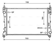 FTA2449 Chladič, chlazení motoru AVA QUALITY COOLING