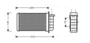 FTA6191 Výměník tepla, vnitřní vytápění AVA QUALITY COOLING