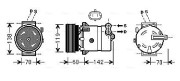 FTAK383 Kompresor, klimatizace AVA QUALITY COOLING