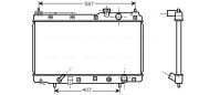 HDA2104 Chladič, chlazení motoru AVA QUALITY COOLING