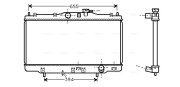 HD2118 Chladič, chlazení motoru AVA QUALITY COOLING