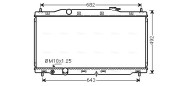 HD2307 Chladič, chlazení motoru AVA QUALITY COOLING