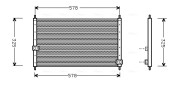 HD5062 Kondenzátor, klimatizace AVA QUALITY COOLING