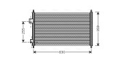 HD5165 Kondenzátor, klimatizace AVA QUALITY COOLING