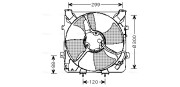 HD7522 Větrák, chlazení motoru AVA QUALITY COOLING