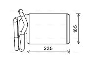 HDA6304 Výměník tepla, vnitřní vytápění AVA QUALITY COOLING