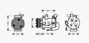 HDK207 Kompresor, klimatizace AVA QUALITY COOLING