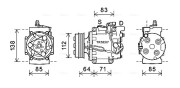 HDK310 Kompresor, klimatizace AVA QUALITY COOLING