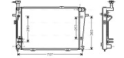 HY2130 Chladič, chlazení motoru AVA QUALITY COOLING