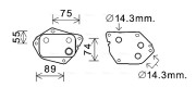 HY3288 Olejový chladič, motorový olej AVA QUALITY COOLING