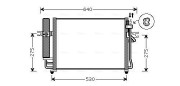 HY5090D Kondenzátor, klimatizace AVA QUALITY COOLING