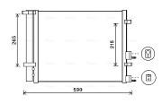 HY5249D Kondenzátor, klimatizace AVA QUALITY COOLING