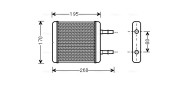 HY6216 Výměník tepla, vnitřní vytápění AVA QUALITY COOLING