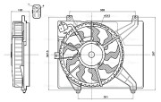 HY7604 Větrák, chlazení motoru AVA QUALITY COOLING