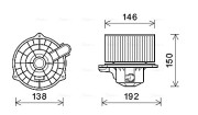 HY8554 vnitřní ventilátor AVA QUALITY COOLING