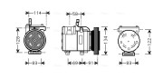 HYAK199 Kompresor, klimatizace AVA QUALITY COOLING