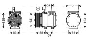 HYAK258 Kompresor, klimatizace AVA QUALITY COOLING