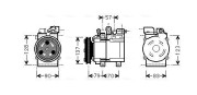 HYK139 Kompresor, klimatizace AVA QUALITY COOLING