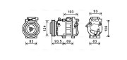 HYK238 Kompresor, klimatizace AVA QUALITY COOLING