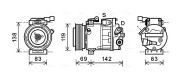 HYK281 Kompresor, klimatizace AVA QUALITY COOLING