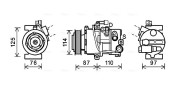 HYK301 Kompresor, klimatizace AVA QUALITY COOLING