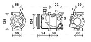 HYK442 Kompresor, klimatizace AVA QUALITY COOLING