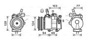 HYK451 Kompresor, klimatizace AVA QUALITY COOLING