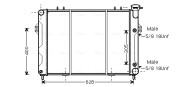 JE2007 Chladič, chlazení motoru AVA QUALITY COOLING