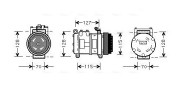 JRK031 Kompresor, klimatizace AVA QUALITY COOLING