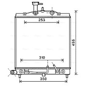 KA2163 Chladič, chlazení motoru AVA QUALITY COOLING