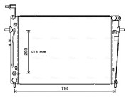 KA2251 Chladič, chlazení motoru AVA QUALITY COOLING