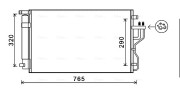 KA5153D Kondenzátor, klimatizace AVA QUALITY COOLING